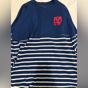 Disney Parks Blue & White Striped Spirit Jersey